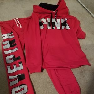 VS Pink Hoodie and Joggers